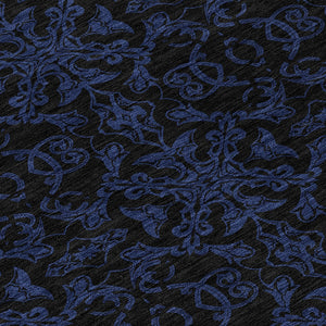 Homeroots 3' Brown And Black Medallion Washable Area Rug - Stylish, Durable, Indoor/Outdoor Decor Solution 8' Round Polyester 586854