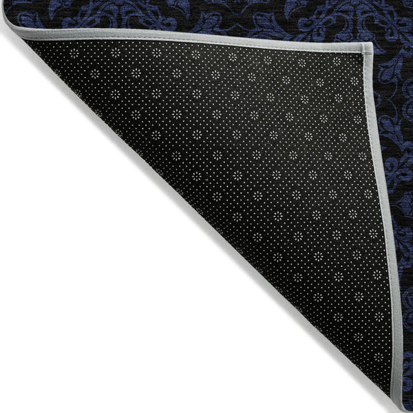 Homeroots 3' Brown And Black Medallion Washable Area Rug - Stylish, Durable, Indoor/Outdoor Decor Solution 8' X 10' Polyester 586855