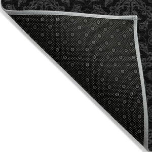 Homeroots 3' Brown And Black Medallion Washable Area Rug - Stylish, Durable, Indoor/Outdoor Decor Solution 3' X 5' Polyester 586858