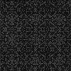 Homeroots 3' Brown And Black Medallion Washable Area Rug - Stylish, Durable, Indoor/Outdoor Decor Solution 5' X 8' Polyester 586859