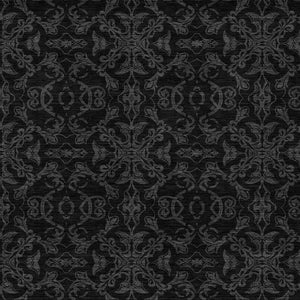 Homeroots 3' Brown And Black Medallion Washable Area Rug - Stylish, Durable, Indoor/Outdoor Decor Solution 5' X 8' Polyester 586859