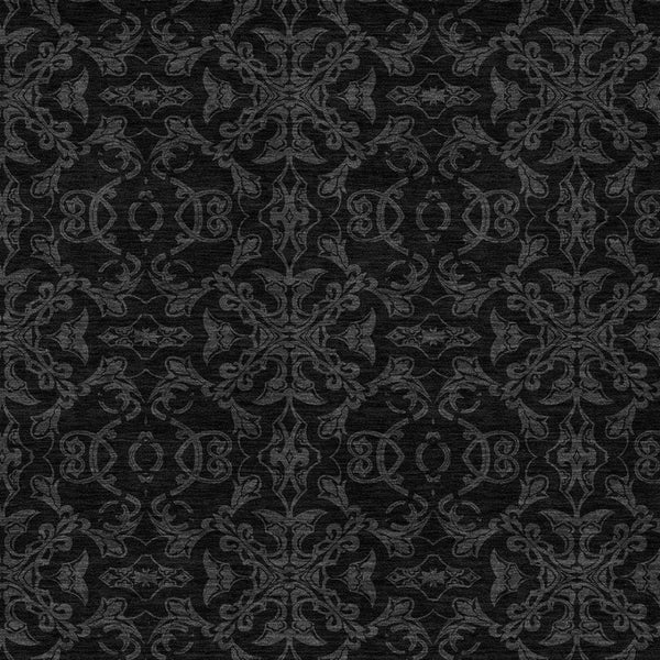 Homeroots 3' Brown And Black Medallion Washable Area Rug - Stylish, Durable, Indoor/Outdoor Decor Solution 5' X 8' Polyester 586859