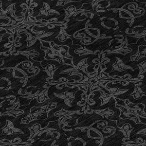 Homeroots 3' Brown And Black Medallion Washable Area Rug - Stylish, Durable, Indoor/Outdoor Decor Solution 8' Round Polyester 586860