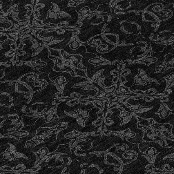 Homeroots 3' Brown And Black Medallion Washable Area Rug - Stylish, Durable, Indoor/Outdoor Decor Solution 8' Round Polyester 586860