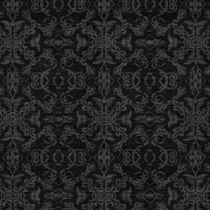 Homeroots 3' Brown And Black Medallion Washable Area Rug - Stylish, Durable, Indoor/Outdoor Decor Solution 8' X 10' Polyester 586861