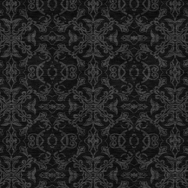 Homeroots 3' Brown And Black Medallion Washable Area Rug - Stylish, Durable, Indoor/Outdoor Decor Solution 8' X 10' Polyester 586861