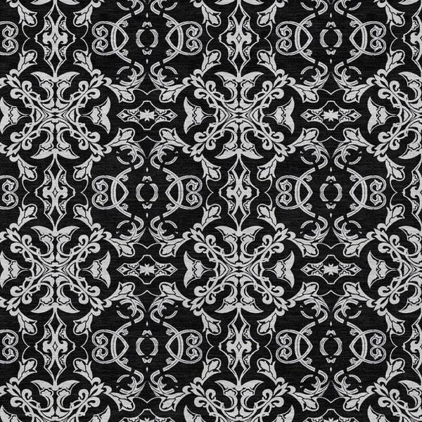 Homeroots 3' Brown And Black Medallion Washable Area Rug - Stylish, Durable, Indoor/Outdoor Decor Solution 5' X 8' Polyester 586865