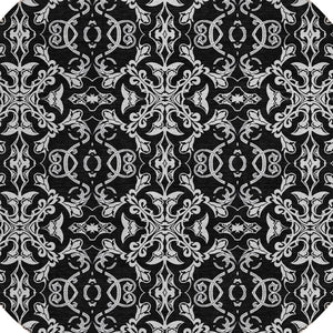 Homeroots 3' Brown And Black Medallion Washable Area Rug - Stylish, Durable, Indoor/Outdoor Decor Solution 8' Round Polyester 586866