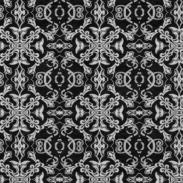 Homeroots 3' Brown And Black Medallion Washable Area Rug - Stylish, Durable, Indoor/Outdoor Decor Solution 10' X 14' Polyester 586869