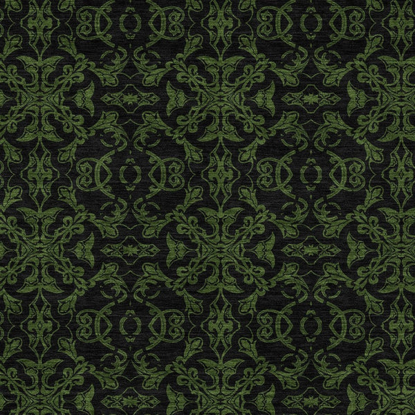 Homeroots 3' Brown And Black Medallion Washable Area Rug - Stylish, Durable, Indoor/Outdoor Decor Solution 8' X 10' Polyester 586873