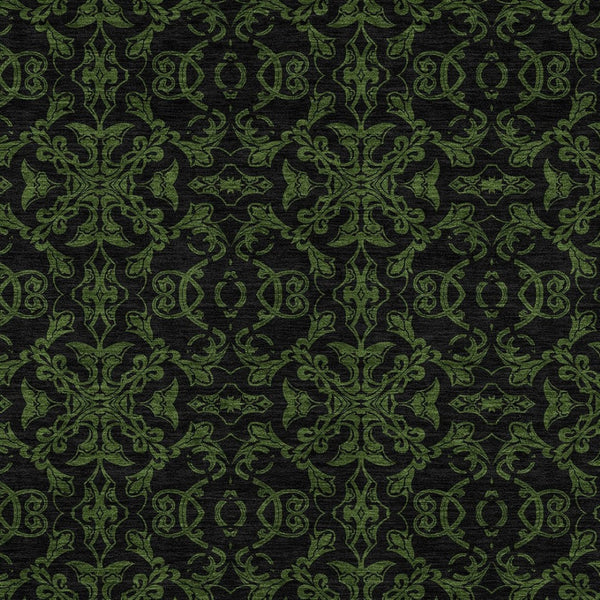 Homeroots 3' Brown And Black Medallion Washable Area Rug - Stylish, Durable, Indoor/Outdoor Decor Solution 10' X 14' Polyester 586875