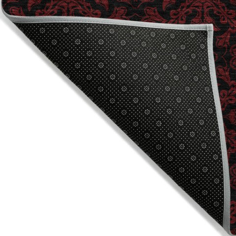 Homeroots 3' Brown And Black Medallion Washable Area Rug - Stylish, Durable, Indoor/Outdoor Decor Solution 3' X 5' Polyester 586876