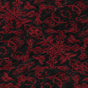 Homeroots 3' Brown And Black Medallion Washable Area Rug - Stylish, Durable, Indoor/Outdoor Decor Solution 8' Round Polyester 586878