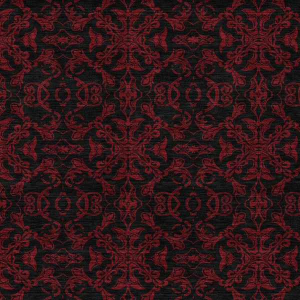 Homeroots 3' Brown And Black Medallion Washable Area Rug - Stylish, Durable, Indoor/Outdoor Decor Solution 8' X 10' Polyester 586879