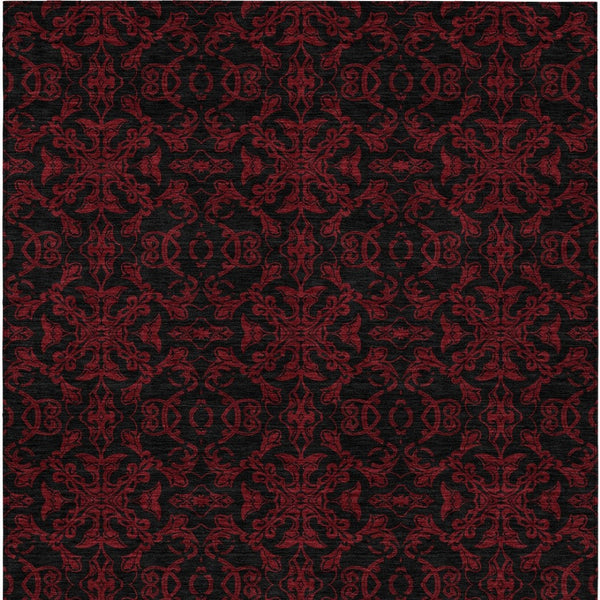 Homeroots 3' Brown And Black Medallion Washable Area Rug - Stylish, Durable, Indoor/Outdoor Decor Solution 9' X 12' Polyester 586880