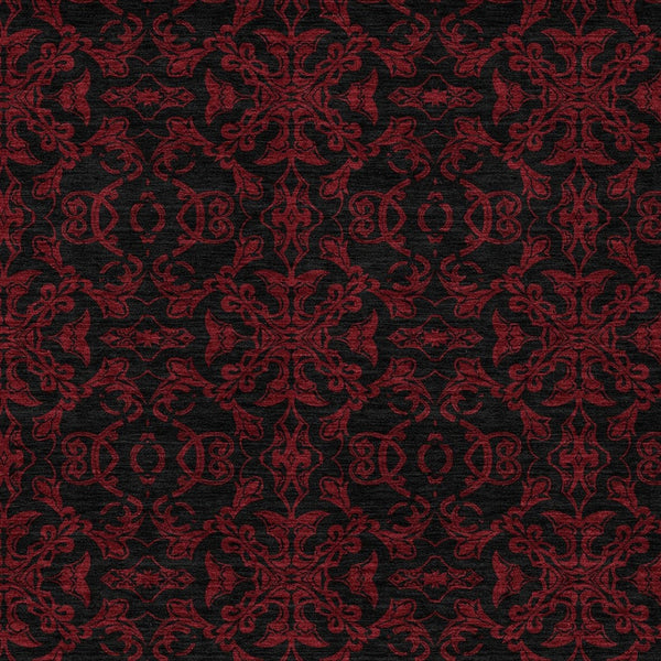 Homeroots 3' Brown And Black Medallion Washable Area Rug - Stylish, Durable, Indoor/Outdoor Decor Solution 9' X 12' Polyester 586880