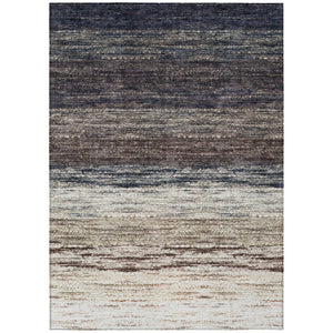 HomeRoots 5' Ombre Washable Area Rug in Beige, Ivory & Brown - Stylish, Durable Indoor/Outdoor Décor Solution 5' X 8' 586883