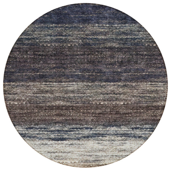 HomeRoots 5' Ombre Washable Area Rug in Beige, Ivory & Brown - Stylish, Durable Indoor/Outdoor Décor Solution 8' Round 586884