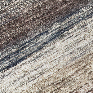 Homeroots 3' Beige Ivory And Brown Ombre Washable Area Rug – Perfect For Indoor & Outdoor Spaces, Durable Design 8' Round Polyester 586884