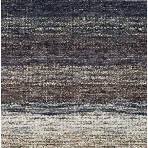 Homeroots 3' Beige Ivory And Brown Ombre Washable Area Rug – Perfect For Indoor & Outdoor Spaces, Durable Design 8' X 10' Polyester 586885