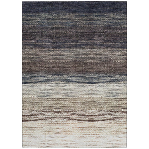 Homeroots 3' Beige Ivory And Brown Ombre Washable Area Rug – Perfect For Indoor & Outdoor Spaces, Durable Design 10' X 14' Polyester 586887