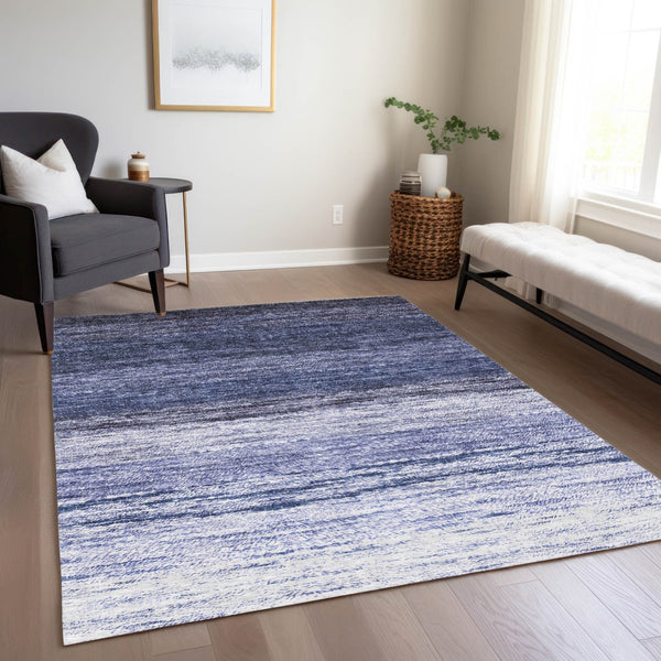 Homeroots 3' Beige Ivory And Brown Ombre Washable Area Rug – Perfect For Indoor & Outdoor Spaces, Durable Design 3' X 5' Polyester 586894