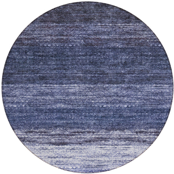 Homeroots 3' Beige Ivory And Brown Ombre Washable Area Rug – Perfect For Indoor & Outdoor Spaces, Durable Design 8' Round Polyester 586896