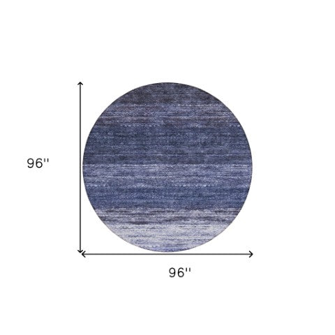 Homeroots 3' Beige Ivory And Brown Ombre Washable Area Rug – Perfect For Indoor & Outdoor Spaces, Durable Design 8' Round Polyester 586896