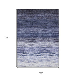 Homeroots 3' Beige Ivory And Brown Ombre Washable Area Rug – Perfect For Indoor & Outdoor Spaces, Durable Design 10' X 14' Polyester 586899