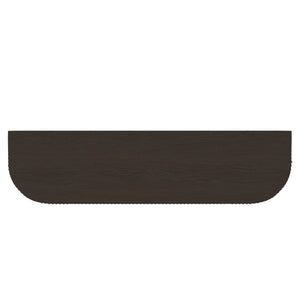 Alpine Furniture Reba Sideboard - Stylish Storage Solution With Ribbed Doors And Soft-close Drawers For Dining Rooms Black Mindi Solids & Oak Veneer 5868blk-06-alpine