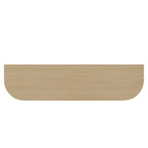 Alpine Furniture Reba Sideboard - Stylish Storage Solution With Ribbed Doors And Soft-close Drawers For Dining Rooms Natural White Wash Mindi Solids & Oak Veneer 5868w-06-alpine