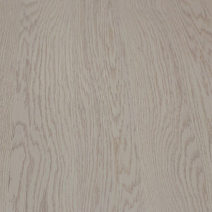 Alpine Furniture Reba Sculptural Round Cocktail Table With Fluted Base And Oak Veneer Top, 39.5" Diameter Natural White Wash 5868W-61