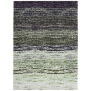 Homeroots 3' Beige Ivory And Brown Ombre Washable Area Rug – Perfect For Indoor & Outdoor Spaces, Durable Design 5' X 8' Polyester 586901