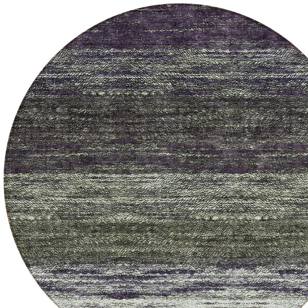 Homeroots 3' Beige Ivory And Brown Ombre Washable Area Rug – Perfect For Indoor & Outdoor Spaces, Durable Design 8' Round Polyester 586902