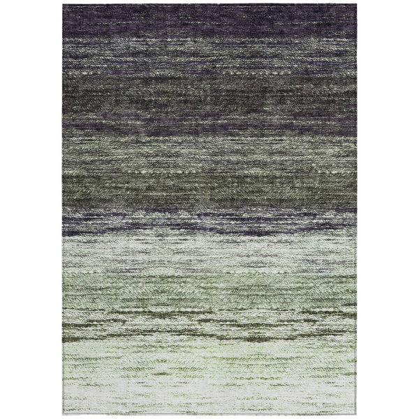 Homeroots 3' Beige Ivory And Brown Ombre Washable Area Rug – Perfect For Indoor & Outdoor Spaces, Durable Design 9' X 12' Polyester 586904