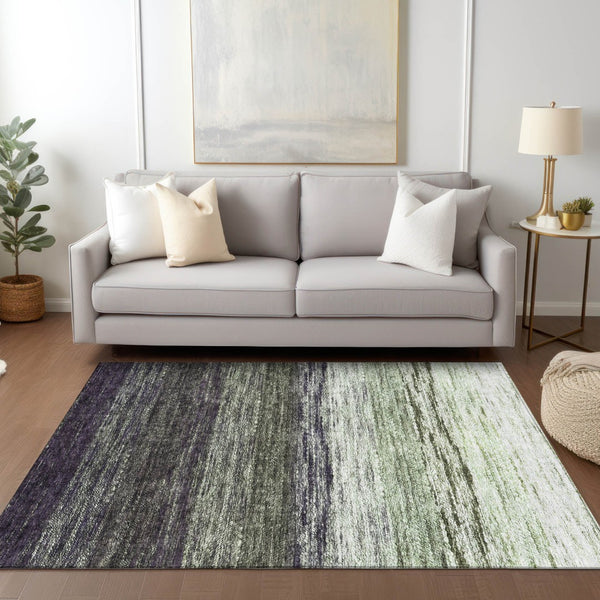 Homeroots 3' Beige Ivory And Brown Ombre Washable Area Rug – Perfect For Indoor & Outdoor Spaces, Durable Design 9' X 12' Polyester 586904