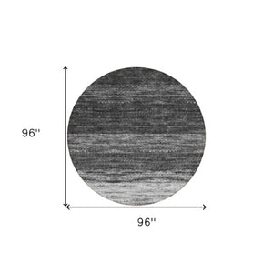 Homeroots 3' Beige Ivory And Brown Ombre Washable Area Rug – Perfect For Indoor & Outdoor Spaces, Durable Design 8' Round Polyester 586908