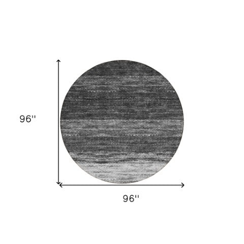 Homeroots 3' Beige Ivory And Brown Ombre Washable Area Rug – Perfect For Indoor & Outdoor Spaces, Durable Design 8' Round Polyester 586908