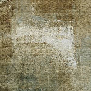 Homeroots 3' Abstract Brown Beige And Ivory Washable Area Rug For Indoor And Outdoor Spaces, Durable Style 8' X 10' Polyester 586915