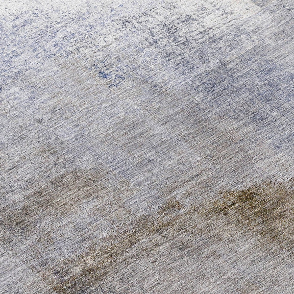 Homeroots 3' Abstract Brown Beige And Ivory Washable Area Rug For Indoor And Outdoor Spaces, Durable Style 8' Round Polyester 586920