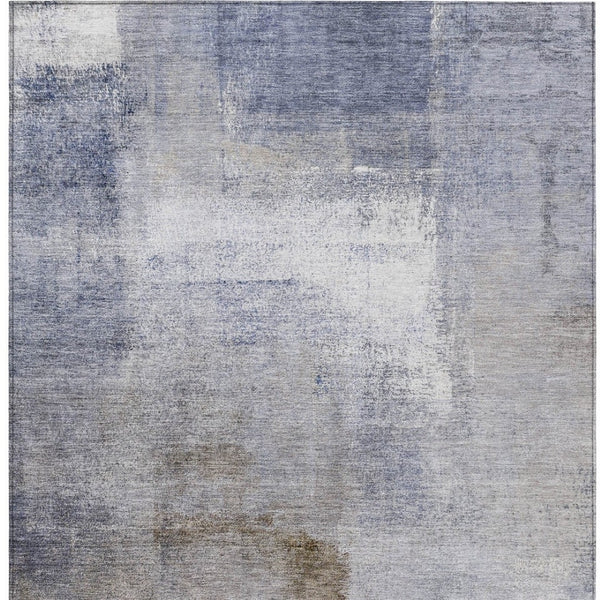 Homeroots 3' Abstract Brown Beige And Ivory Washable Area Rug For Indoor And Outdoor Spaces, Durable Style 10' X 14' Polyester 586923