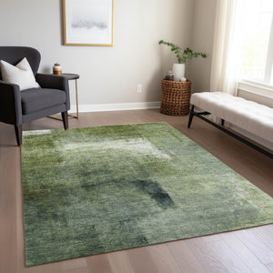 Homeroots 3' Abstract Brown Beige And Ivory Washable Area Rug For Indoor And Outdoor Spaces, Durable Style 5' X 8' Polyester 586925