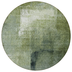 Homeroots 3' Abstract Brown Beige And Ivory Washable Area Rug For Indoor And Outdoor Spaces, Durable Style 8' Round Polyester 586926