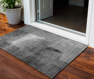 Homeroots 3' Abstract Brown Beige And Ivory Washable Area Rug For Indoor And Outdoor Spaces, Durable Style 3' X 5' Polyester 586930