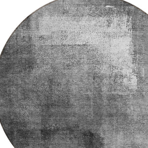 Homeroots 3' Abstract Brown Beige And Ivory Washable Area Rug For Indoor And Outdoor Spaces, Durable Style 8' Round Polyester 586932