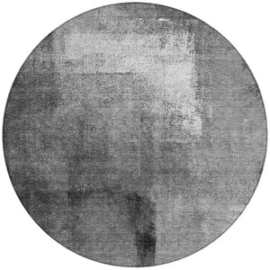 Homeroots 3' Abstract Brown Beige And Ivory Washable Area Rug For Indoor And Outdoor Spaces, Durable Style 8' Round Polyester 586932