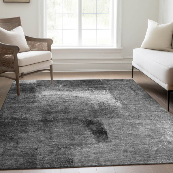 Homeroots 3' Abstract Brown Beige And Ivory Washable Area Rug For Indoor And Outdoor Spaces, Durable Style 10' X 14' Polyester 586935