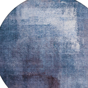 Homeroots 3' Abstract Brown Beige And Ivory Washable Area Rug For Indoor And Outdoor Spaces, Durable Style 8' Round Polyester 586938