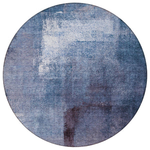 Homeroots 3' Abstract Brown Beige And Ivory Washable Area Rug For Indoor And Outdoor Spaces, Durable Style 8' Round Polyester 586938