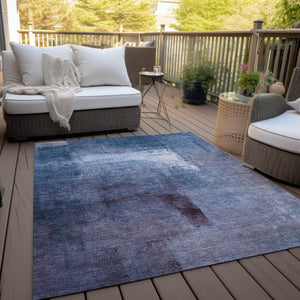 Homeroots 3' Abstract Brown Beige And Ivory Washable Area Rug For Indoor And Outdoor Spaces, Durable Style 8' X 10' Polyester 586939